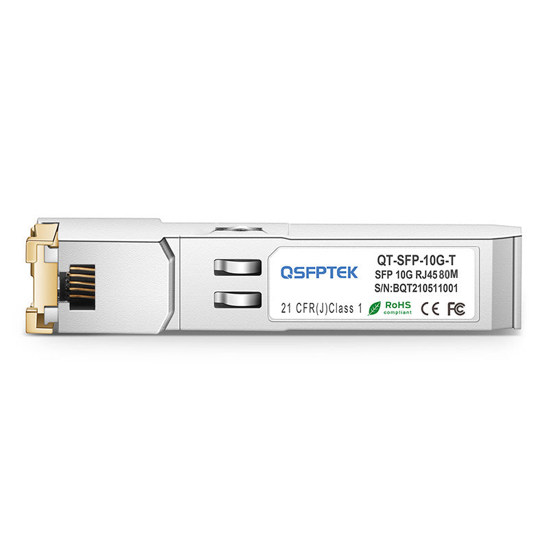 Brocade 10G-SFPP-T-80 Compatible 10GBASE-T SFP+ Copper RJ-45 80m Transceiver Module