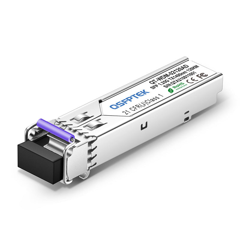 Brocade E1MG-1G-BXU-120 Compatible 1000BASE-BX 1G BiDi SFP 1490nm-TX/1550nm-RX 120km Optical Transceiver Module