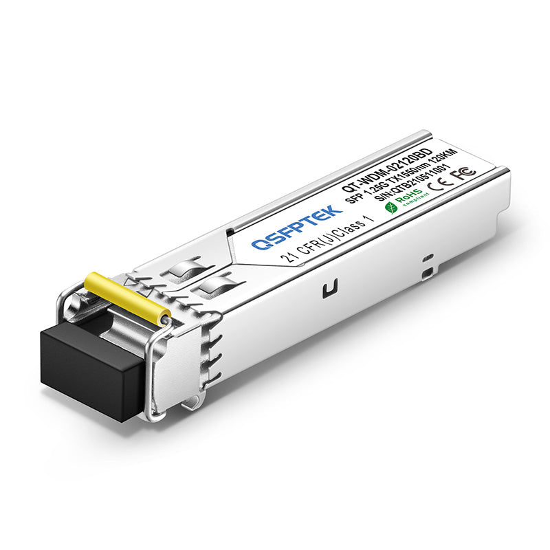 Cisco GLC-BX120-D Compatible 1000BASE-BX 1G BiDi SFP 1550nm-TX/1490nm-RX 120km Optical Transceiver Module
