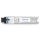 Juniper SFP-GE20KT13R15 Compatible 1000BASE-BX BiDi SFP 1310nm-TX/1550nm-RX 20km DOM SC SMF Transceiver Module