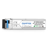 Cisco GLC-BX40-U Compatible 1000BASE-BX-U 1G BiDi SFP 1310nm-TX/1550nm-RX 40km DOM LC SMF Optical Transceiver Module